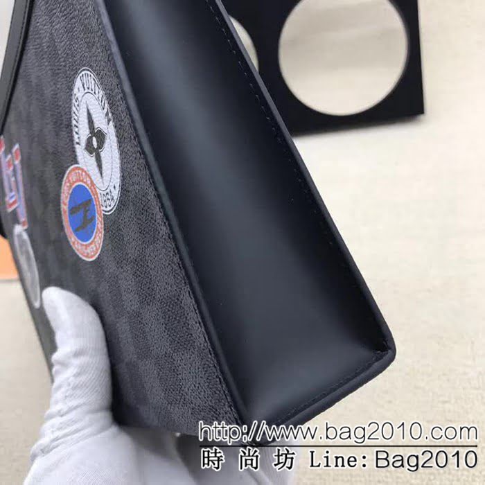 路易威登LV頂級原單 N64442 League系列PochetteVoyage中號手袋原版複刻手拿包 ZY1054